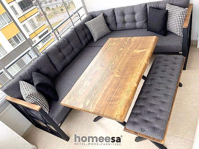 Modern Balkon Köşe Takımı – Balkon Mobilyası