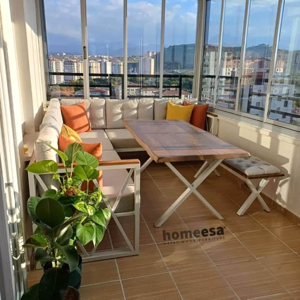 Westor08 Balkon Köşe Takımı